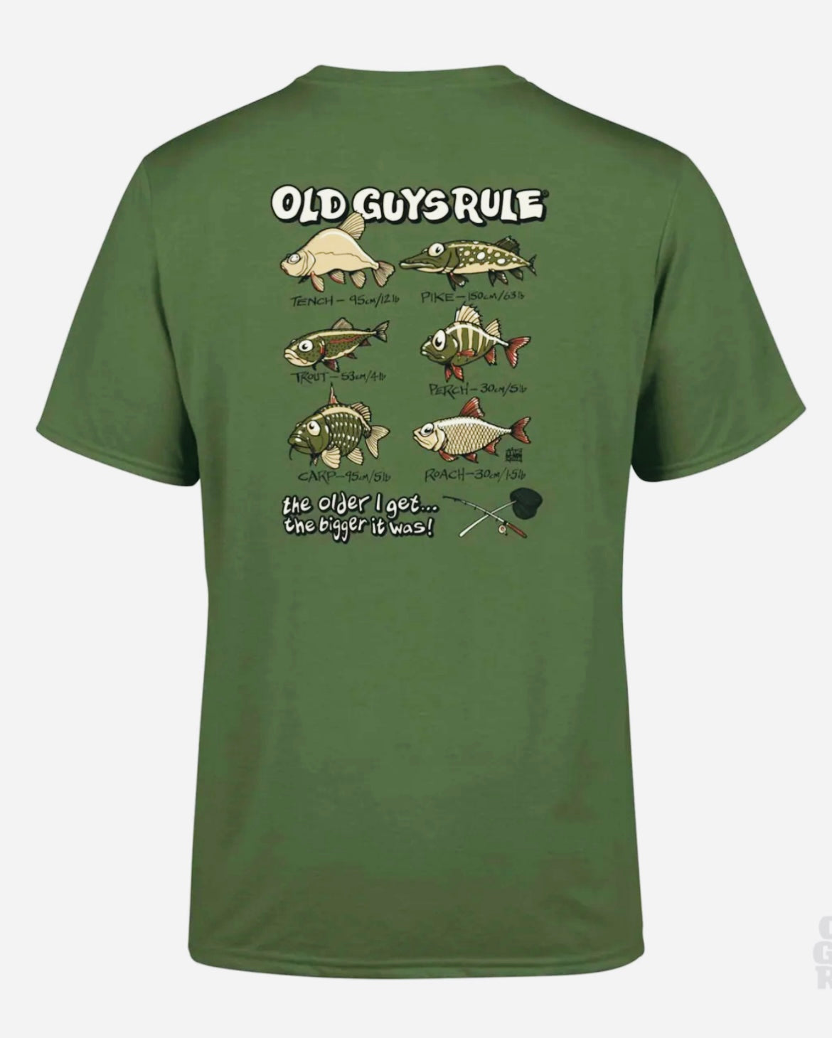 Old Guys Rule Bigger Fish T Shirt