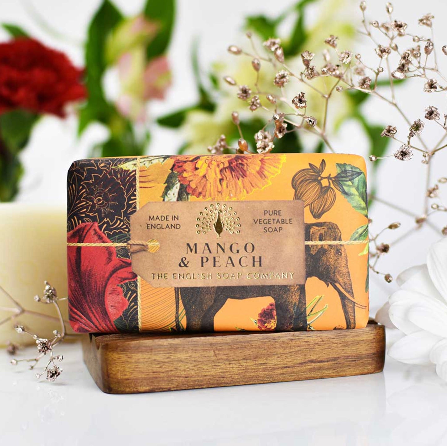 Luxury Mango and Peach fragranced soap bar
