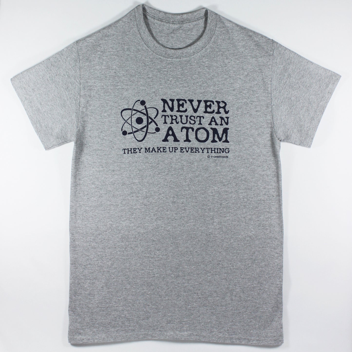 Never Trust an Atom Grey Marl T Shirt