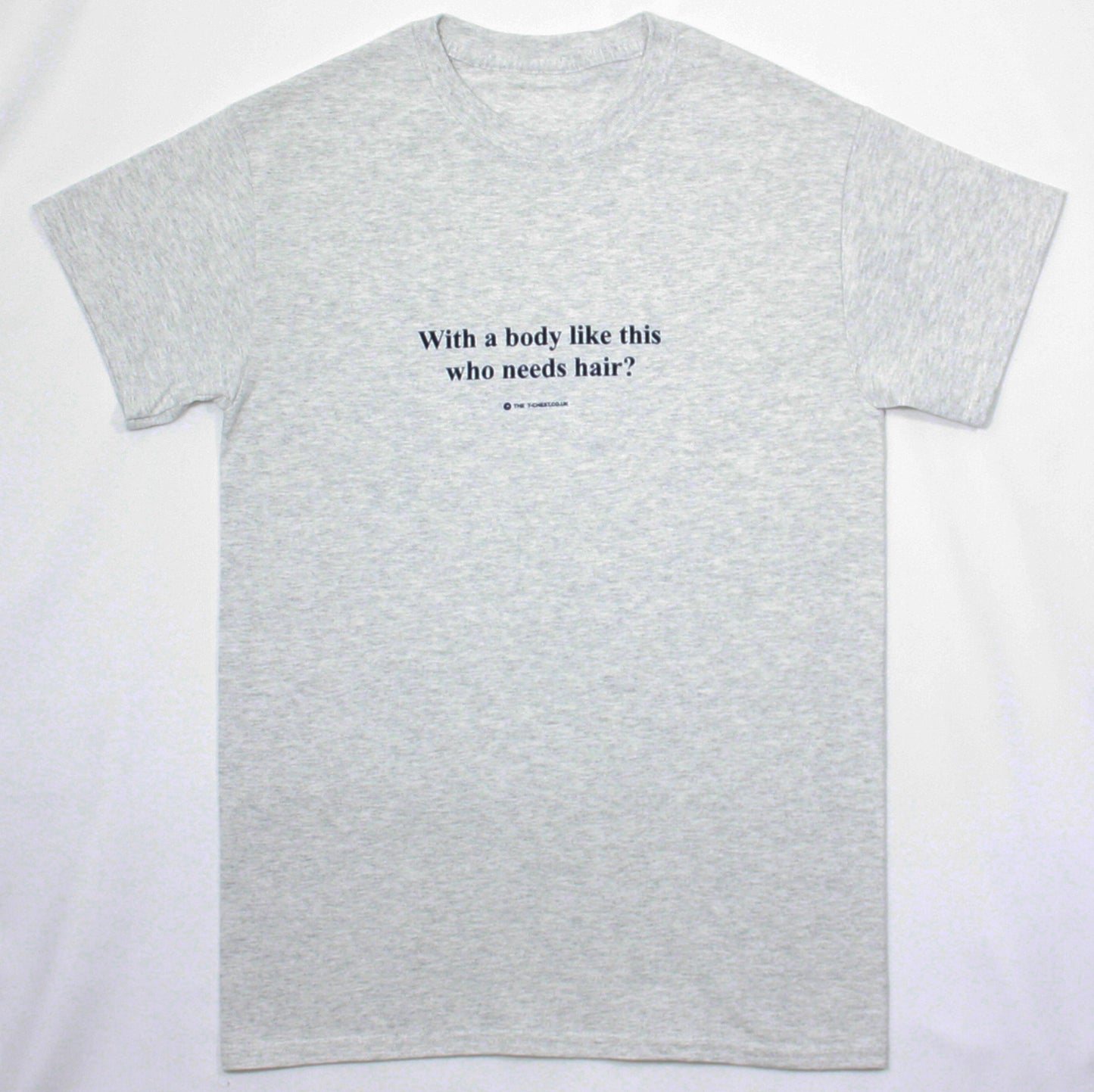 With a Body Like This Grey Marl Novelty T Shirt