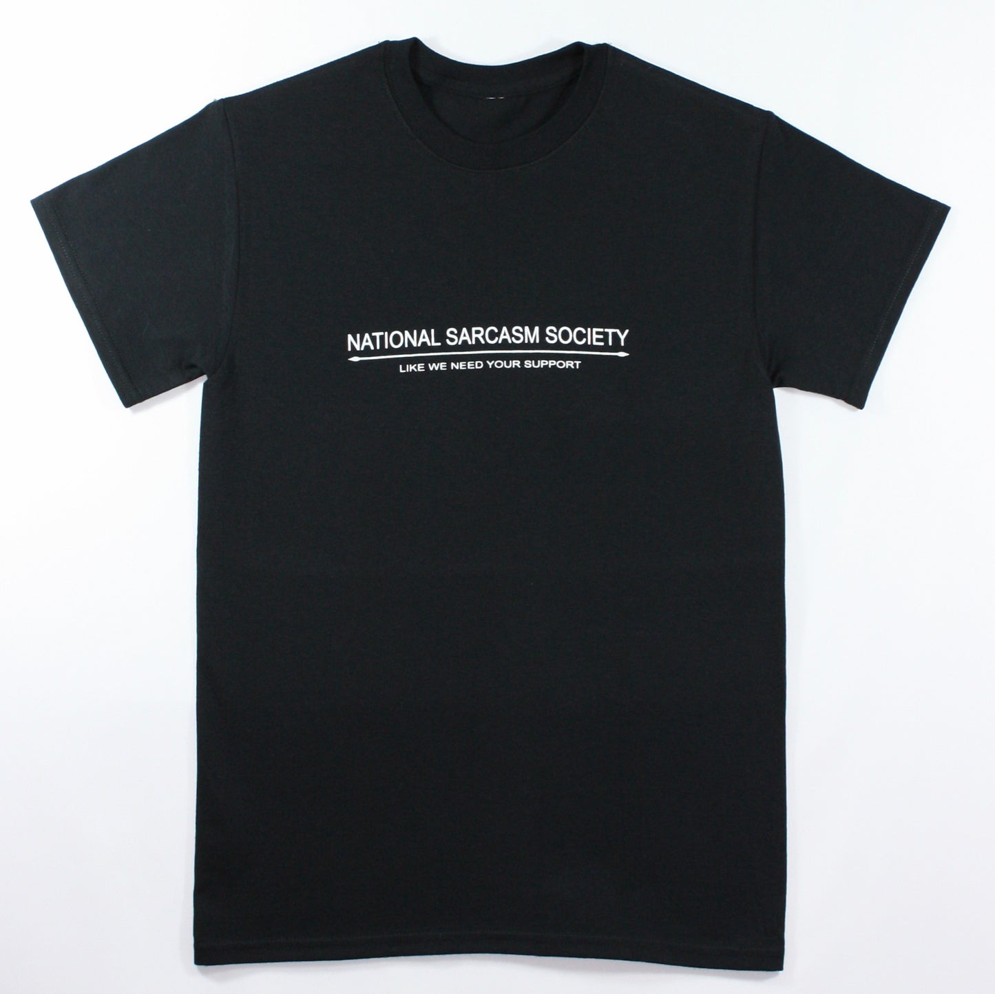 National Sarcasm Society Black T Shirt