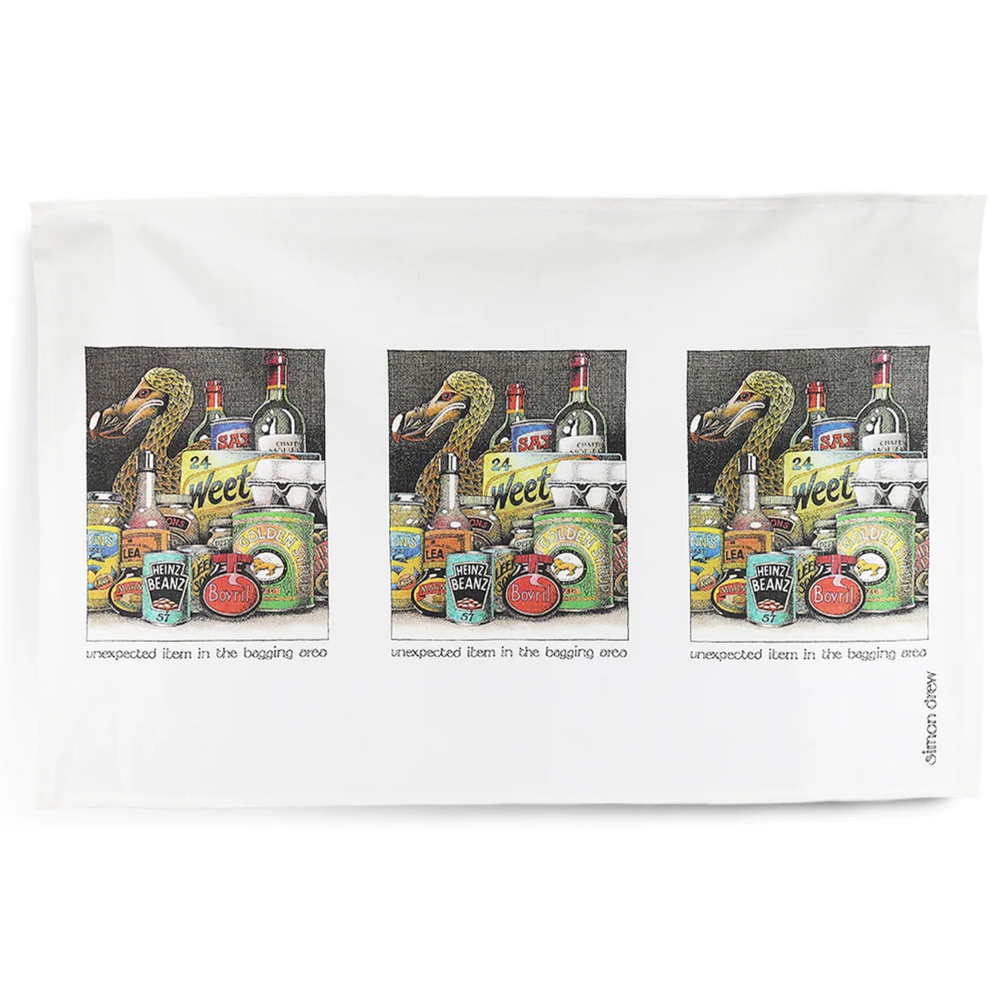 Simon Drew Bagging Area Tea Towel
