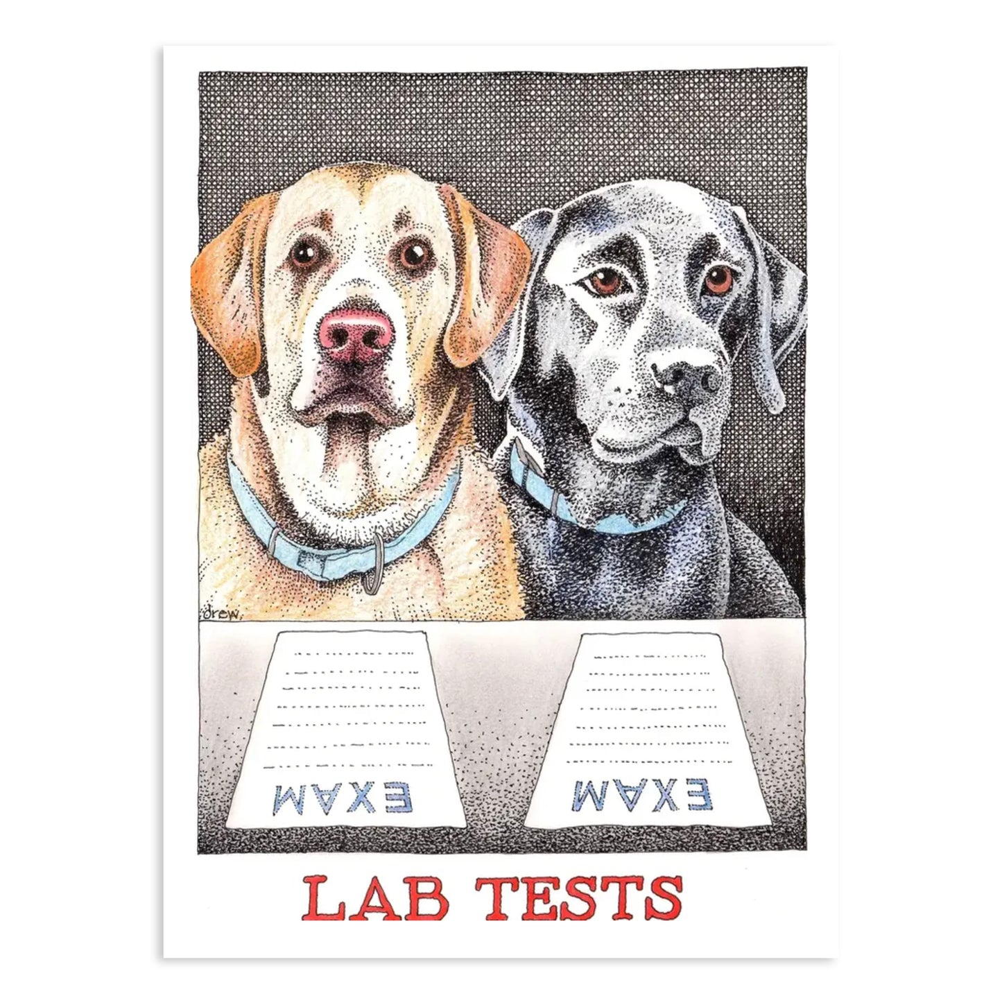 Simon Drew Lab Tests Tea Towel