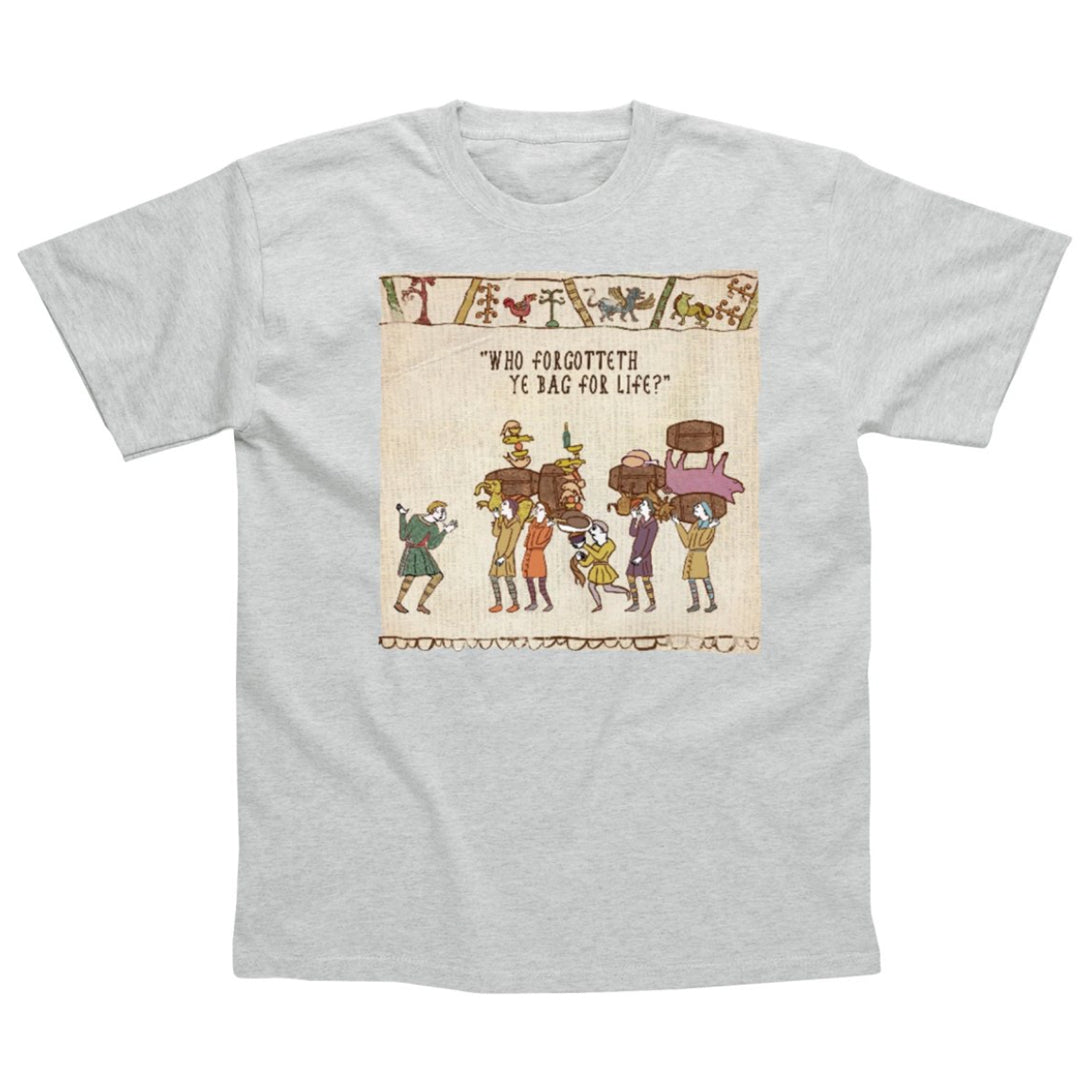 Hysterical Heritage Bag for Life Grey T Shirt